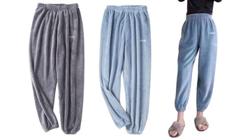 2311 NEW Women's coral velvet warm home pants with thickened casual loose fitting winter pajamas 8315LA