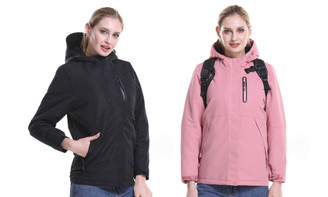 2311 NEW Intelligent heating cotton jacket USB power heating jacket winter warm cotton jacket charging short cotton jacket charging jacket 8320