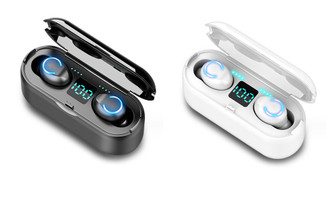 2311  NEW   F9-8 Bluetooth 5.2 Wireless Double Ear TWS Bluetooth headset   7679