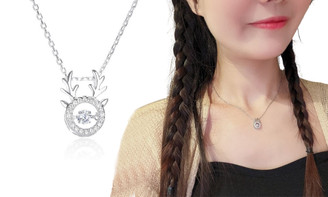 2311 NEW Necklace, female niche design, high-end and minimalist deer horn zircon pendant necklace 8339LA