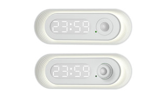 2312 NEW Time human body sensing light magnetic suction dimming dual color temperature small night light USB charging LED light 8356