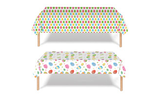 2403 Easter egg tablecloth, disposable PE tablecloth, meal cloth, holiday party supplies, party tablecloth 8381LA
