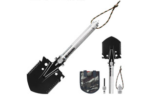 Outdoor portable multi-function folding military shovel shovel camping tool 8406