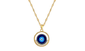 2403 Circular Eye Necklace Women's Versatile Collar Chain 8408LA