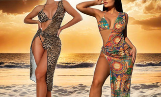 NEW  Three piece  swimsuit women's bikini swimsuit   8507