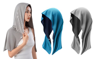 2405 NEW 4PC Summer cool and sun proof, wearing a towel on the head for outdoor fishing can be used. Sunscreen shawl, headscarf, cold and cooling towel 8479LA
