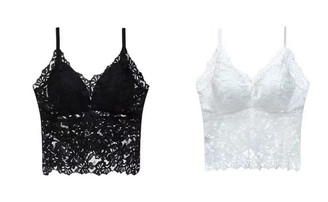 2406 New Butterfly Lace Strap Underwear Slim Fit Tank Top 8604LA