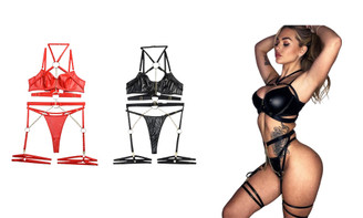 2406 NEW Strap style sexy chain hanging neck lingerie set 8620LA