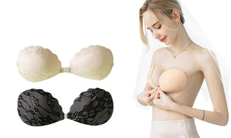 2406 NEW Breathable lace silicone invisible chest patch 8622LA