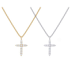 2408NEW-Cross Necklace Clavicle Chain 8742