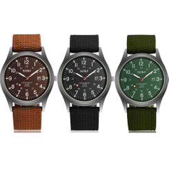 2408NEW-SOKI canvas sports casual watch8745
