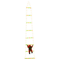 2410NEW-Santa Claus Ladder Light String 8772
