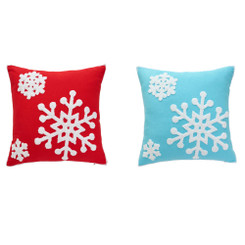 2410 New 2PC Christmas Snow Embroidered Sofa Pillow Embroidered Pillow Cushion Cover 8944