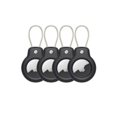 2411 New 4pc Apple AirTag Anti Loss Device Locator PC Safety Lock Metal Rope Protective Cover 8971
