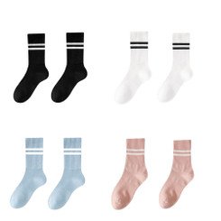 2411 New Four pairs of Pilates yoga anti slip silicone women's sports socks 8993