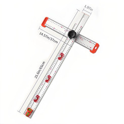 NEW  2505  Multifunctional Two-in-one Punching Positioning Ruler Combination Angle Ruler   9424