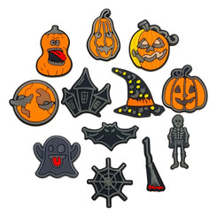 NEW 2508 Night light Halloween soft PVC sandals decoration 12pcs 9548