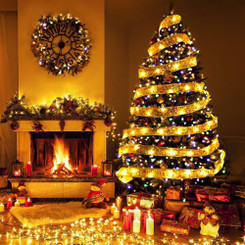 NEW 2509 Christmas festive atmosphere decoration ribbon light string led lights 100 lights per 10 meters (USB power supply) 9802