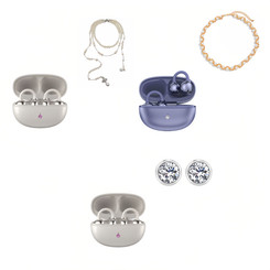 NEW  2509 AI Language Translation S6 Ear Clip Austrian Diamonds Headphones Wireless Bluetooth Including Jewelry 9910
