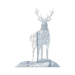 NEW 2510 Christmas 3D Deer Acrylic Mirror Wall Stickers For House 9823//9814