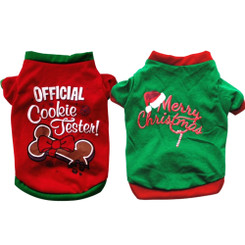 NEW 2510 Dog Clothes Christmas Clothing Classic Pet Christmas T-shirt 9579