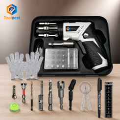 NEW 2606 ToolNest 19pc USB-C Cordless Electric Screwdriver Set –  DIY Kit for Furniture Assembly & Home Repairs B008