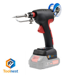 New 2512 Toolnest Automatic Cordless Soldering Iron Gun, 60W Fast Heating with Digital Display, One-Hand Operation, Makita Battery Compatible (Battery Not Included) B003