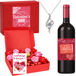 Valentine’s Day Signature Luxury Hamper with Bordeaux Red Wine
