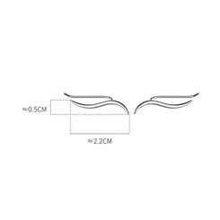 NEW 2601 Niche high-end frosted wavy line earrings J035
