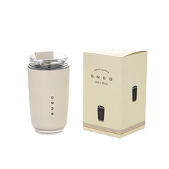 NEW 2602 SMEG 50’s Retro Travel Mug With Lid – 320ml, Cream 9982