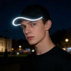 NEW 2602 LED Light-Up Baseball Cap With Illuminated Brim 0348