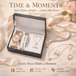 NEW 2603 Elegant Women’s Watch and Jewellery Gift Set – 5 Piece B069