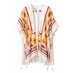 NEW Women’s Printed Beach Cover Up Wrap, Lightweight Tassel Summer Shawl L022