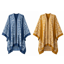 NEW Women’s Printed Kimono Cover Up Lightweight Beach Shawl L025