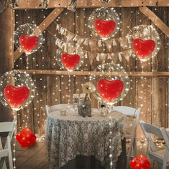 NEW 2603 Romantic Heart Balloon Lights with LED String  B088