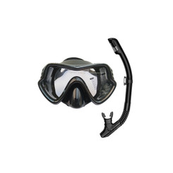 NEW 2604 Adult Dry-Top Snorkel & Low-Volume Diving Mask Set  Y074