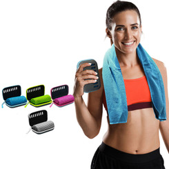 NEW 2604 Cooling Sports Towel with EVA Case Quick Dry Microfiber Towel  Y089