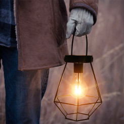 NEW 2604 GardenGlow Solar Powered Hanging Lantern – Outdoor Decorative Light, Portable & Hanging B121
