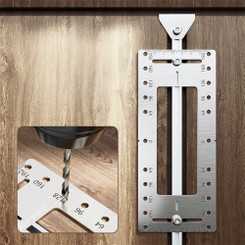 NEW 2605 Latto Home Cabinet Handle Drilling Jig Tool – Adjustable Drawer Knob Hole Locator for Precise Installation B152