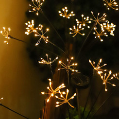 NEW 2605 200LED Solar Dandelion String Lights Outdoor Waterproof Copper Wire Firefly Garden Decor B156