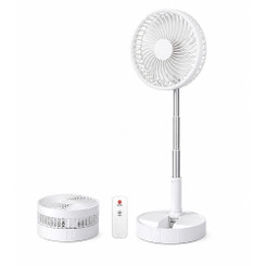 NEW 2605 7200mAh Foldable Telescopic Fan with Remote Control USB Rechargeable Portable Desktop Fan B165