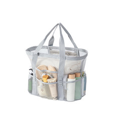 NEW 2606 Large Capacity Mesh Beach Bag Multi Purpose Tote Travel Handbag  Y142