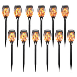 NEW 2606 Latto Home Solar Garden Lights Outdoor Waterproof LED Pathway Lawn Stake Lights for Yard Patio Courtyard 12pcs B179