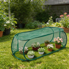 NEW 2606 Latto Home Garden Sun Shade Net with Steel Wire Frame | Foldable Plant Protection Cover for Vegetables, Flowers & Orchards B183