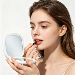 NEW 2606 LED Compact Mirror Foldable Double Sided Lighted Travel Makeup Mirror  Y151