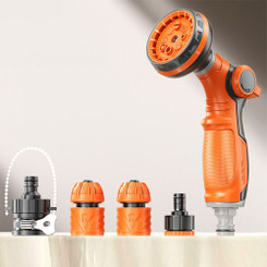 NEW 2606 8-Mode Handheld Shower Head Set with Hose & Universal Connector B200