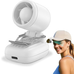 NEW 2607 Mini Clip-on Hat Fan USB Rechargeable Portable Cooling Fan 3 Speed Hands-Free Cap Fan for Outdoor Sports Travel J195