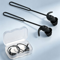 NEW 2607  Triple Layer Anti Loss Swim Ear Plugs   Y185