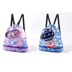 NEW 2607  Kids Dry Wet Separation Swim Backpack With Shoe Compartment  Y187