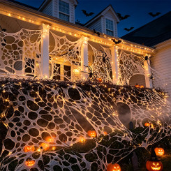 NEW 2607 Halloween Stretch Spider Web Decoration – Indoor & Outdoor Party Decor (without spiders) B223